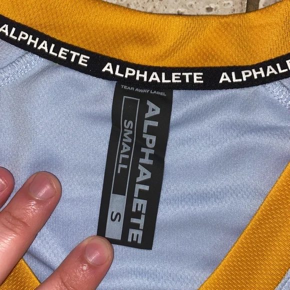 Men’s Alphalete Football Jersey, Light Blue, Small, NWT - Picture 5 of 10